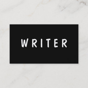 Writer Author Text Business Card