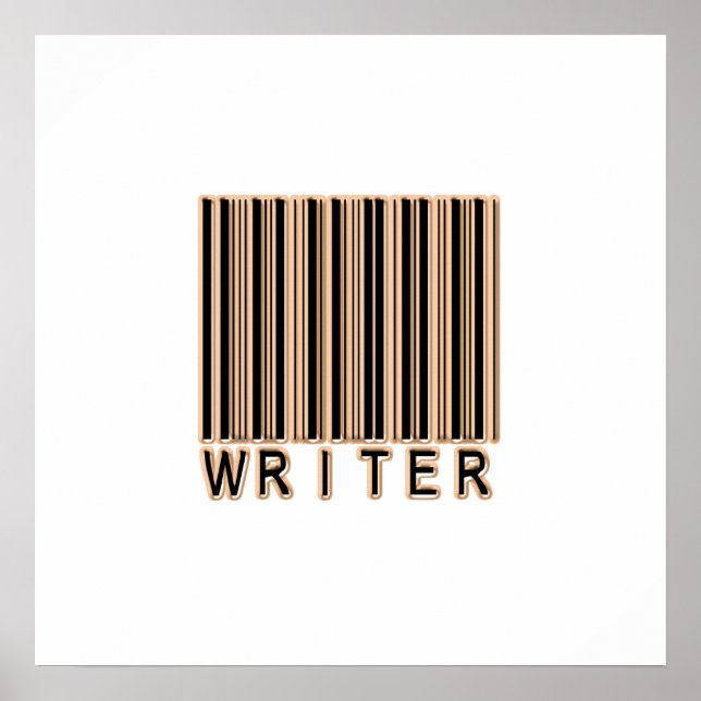 Writer Barcode Poster (Front)