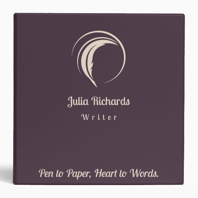 Writer Binder Dusky Colour (Front)