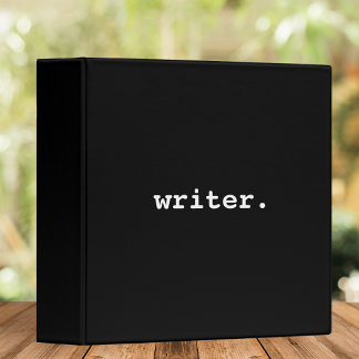 Writer Black or Choose Your Colour Binder