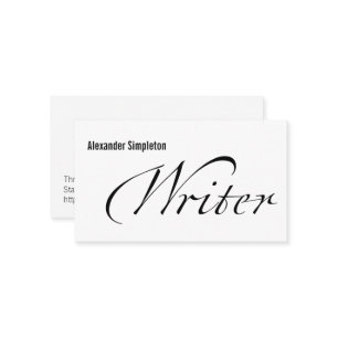 Writer Business Card