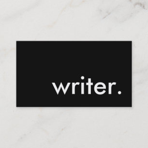 writer. business card