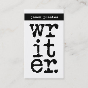 writer business card