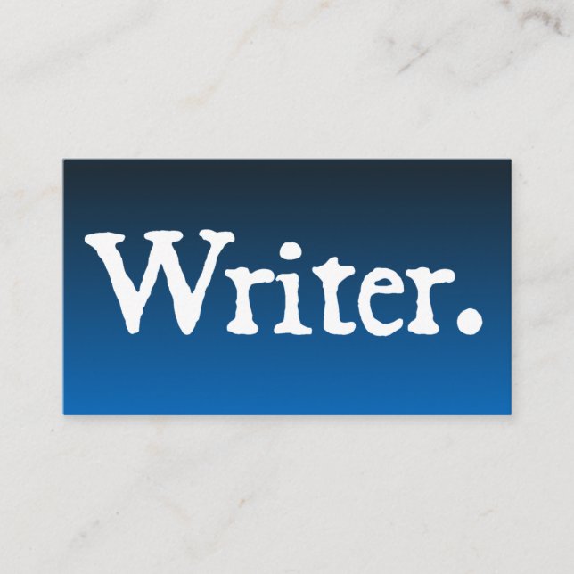 Writer Business Card (Front)