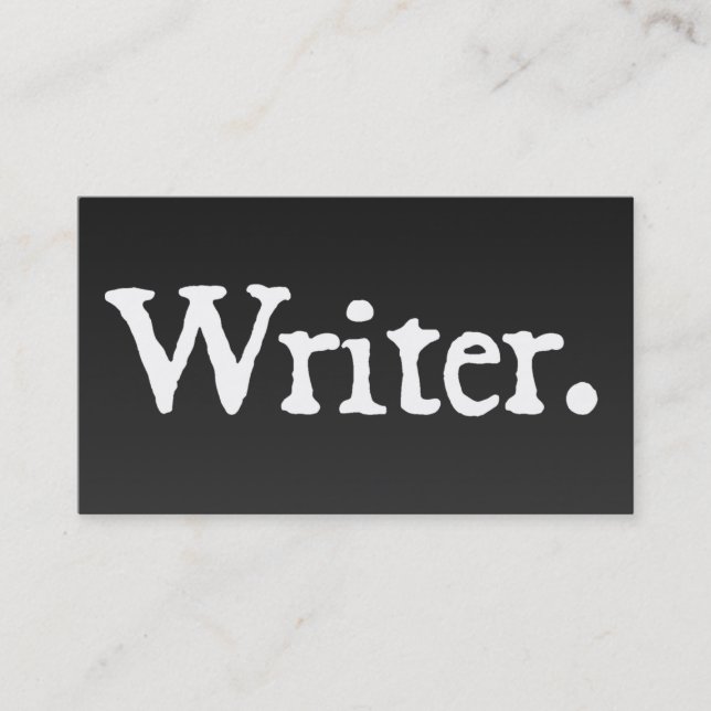 Writer Business Card (Front)