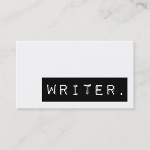 writer. business card