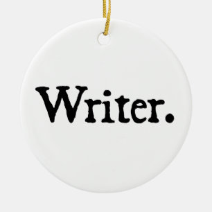 Writer Ceramic Ornament