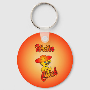 Writer Chick #5 Keychain
