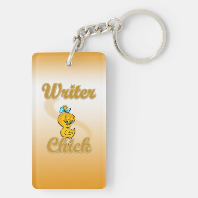Writer Chick Keychain (Back)