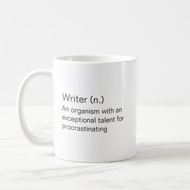 Writer Coffee Mug (Left)