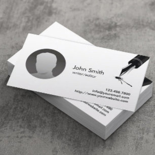 Writer/Editor Custom Photo Business Cards