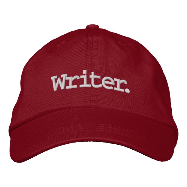 Writer. Embroidered Hat (Front)