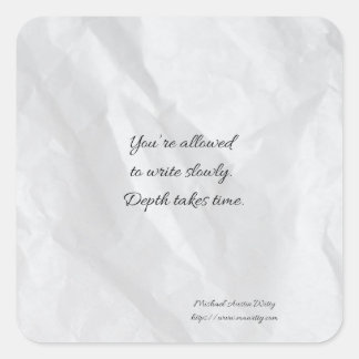 Writer Fortune Sticker – Encouragement for Writers