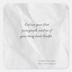 Writer Fortune Sticker – Encouragement for Writers