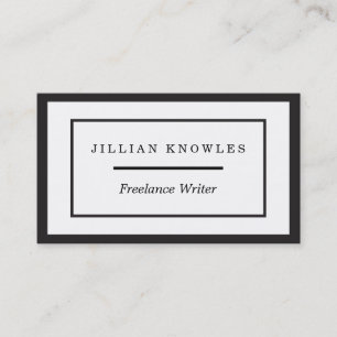 Writer Freelance Business Card