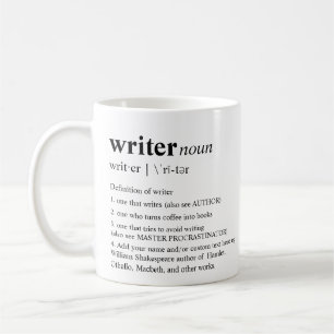 Writer Fun Personalized Dictionary Coffee Mug