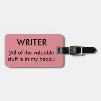 WRITER Luggage Tag