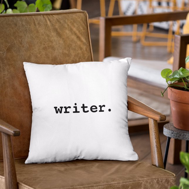 Writer  outdoor pillow (Customize to change text size, style or color.)