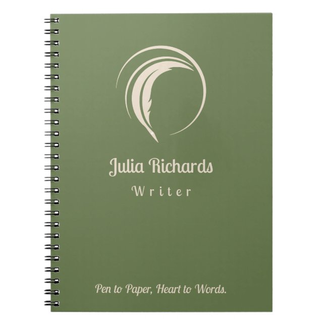 Writer personalized  notebook (Front)