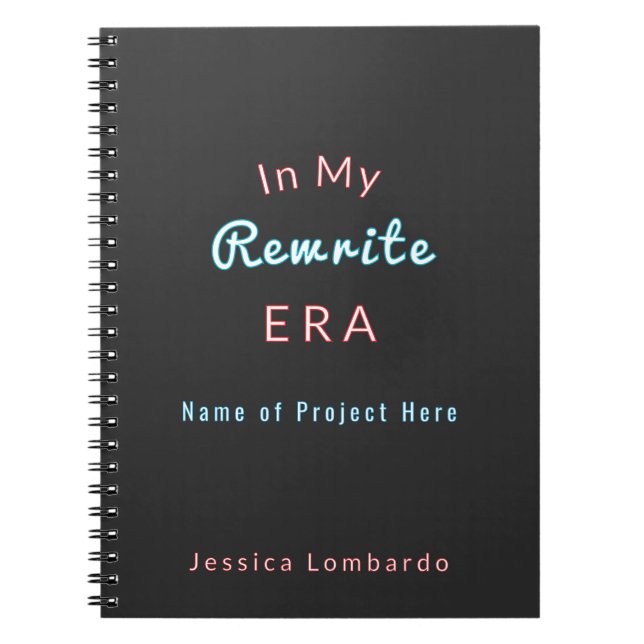 Writer Personalized Notebook (Front)