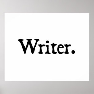 Writer. Poster