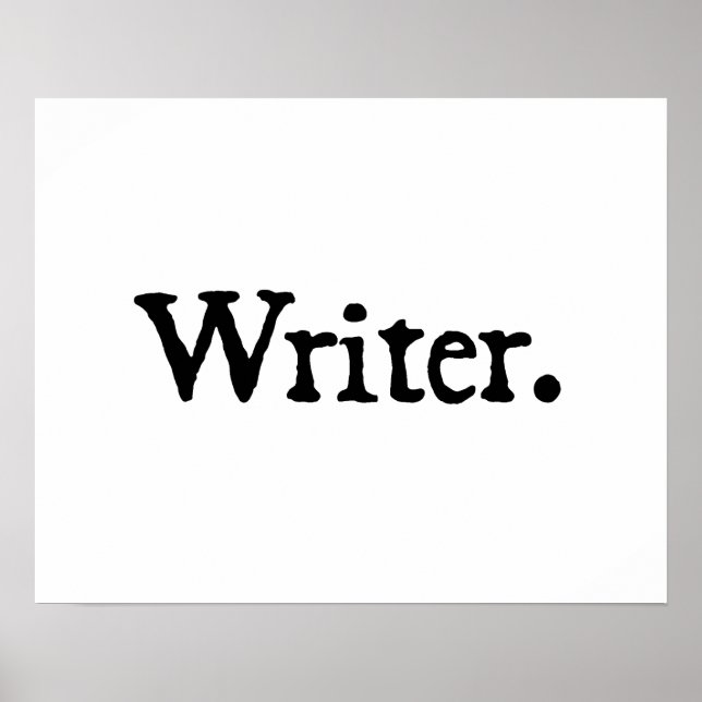 Writer. Poster (Front)
