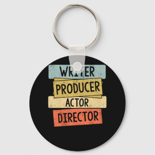 Writer Producer Actor Director Filmmaker Keychain