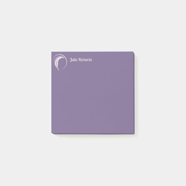 Writer Purple Macaroon Post-it Notes (Front)