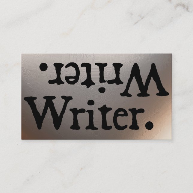 Writer. .retirW Business Card (Front)