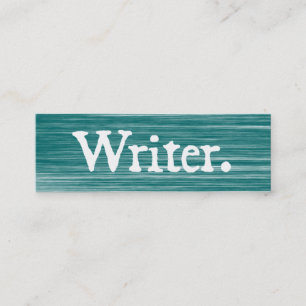 Writer Scratched Mini Business Card