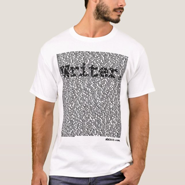"Writer." shirt (Front)