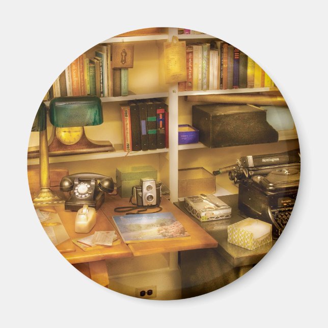 Writer - The desk of a writer Magnet (Front)