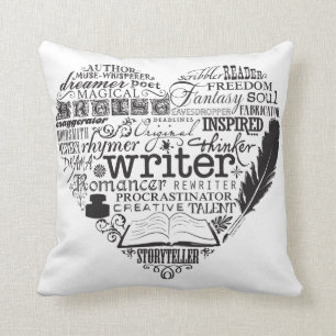 Writer Throw Pillow