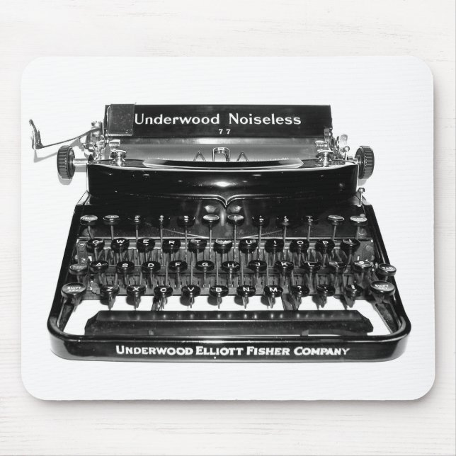 Writer Typewriter Mousepad - Customized (Front)