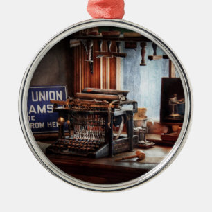 Writer - Typewriter - The aspiring writer Metal Ornament