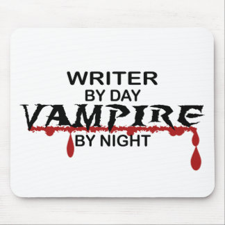 Writer Vampire by Night Mouse Pad