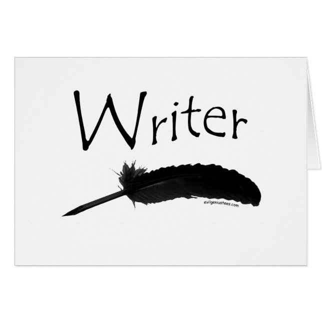 Writer with quill pen (Front Horizontal)