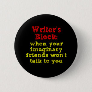 Writers Block: 2 Inch Round Button