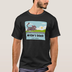 Writer's Block: Hilarious Writer's Comic Strip T-Shirt