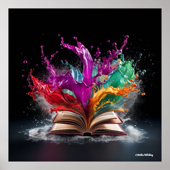 Writer's Delight Colourful Poster (Front)