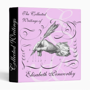 Writers Diaries Elegant Antique Engraving Binder