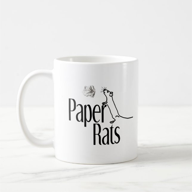 Writers do a lot of typing coffee mug (Left)