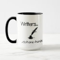 Writers do it one-handed Coffee Mug