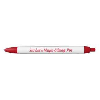 Writer's Gift Pen, Customizable, Red Script, Ink Pen