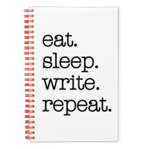 Writer's Journal Author's Gift Eat Sleep Repeat 