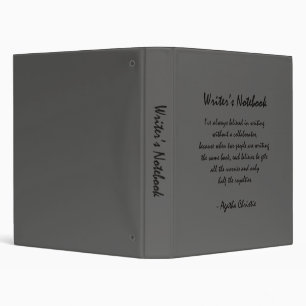 Writer's Notebook - Agatha Christie Binder