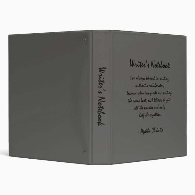 Writer's Notebook - Agatha Christie Binder (Background)