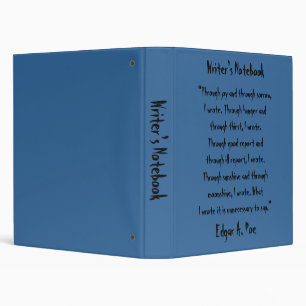 Writer's Notebook - Edgar Allan Poe Binder