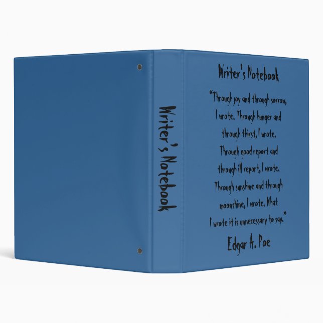 Writer's Notebook - Edgar Allan Poe Binder (Background)