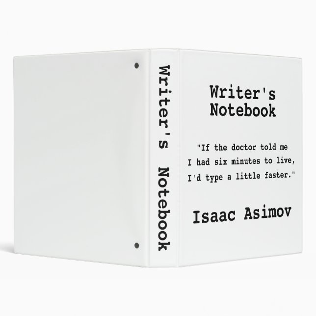 Writer's Notebook - Isaac Asimov II Binder (Background)